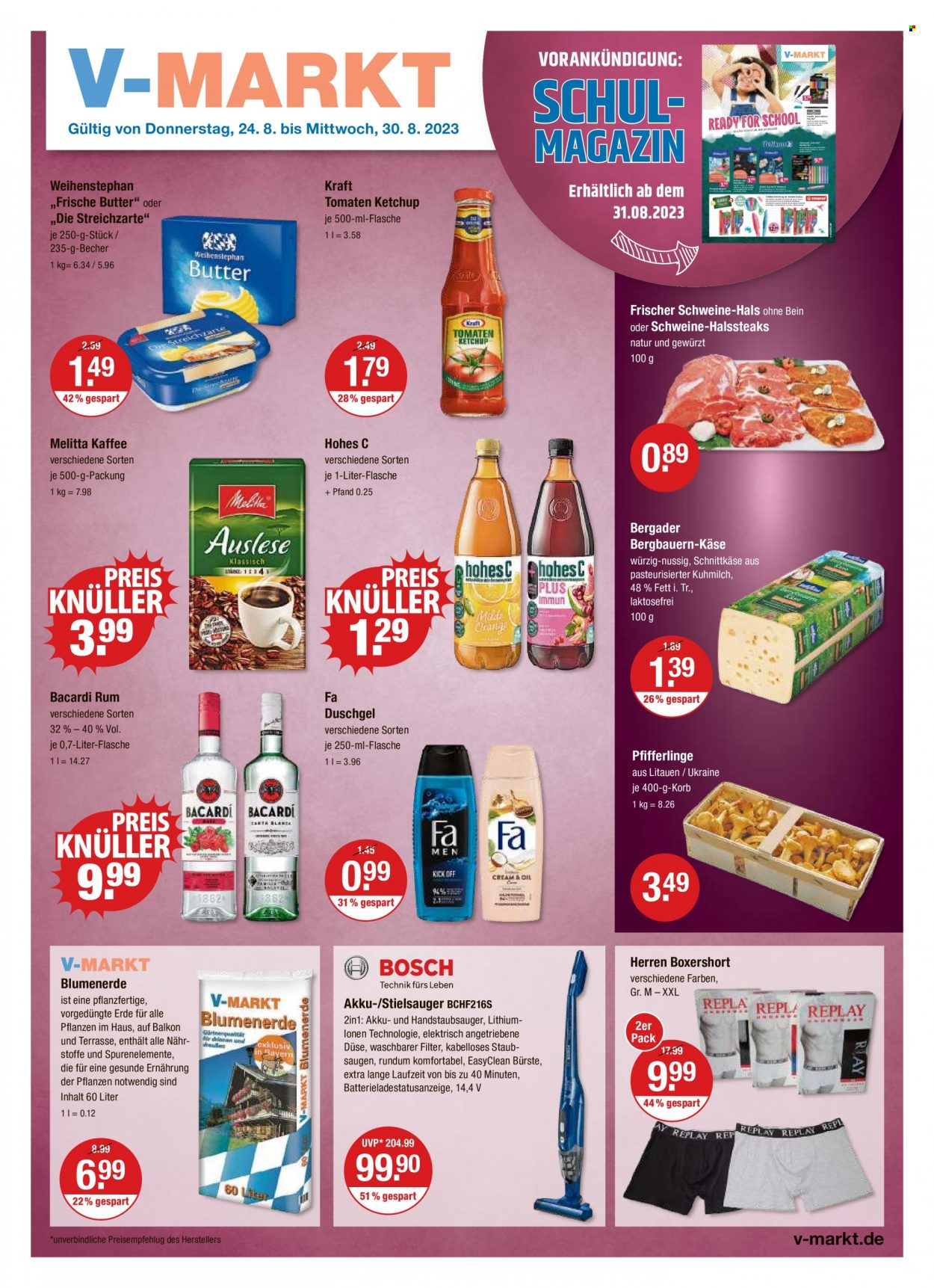 V-Markt Prospekte  - 24.08.2023 - 30.08.2023. Seite 1