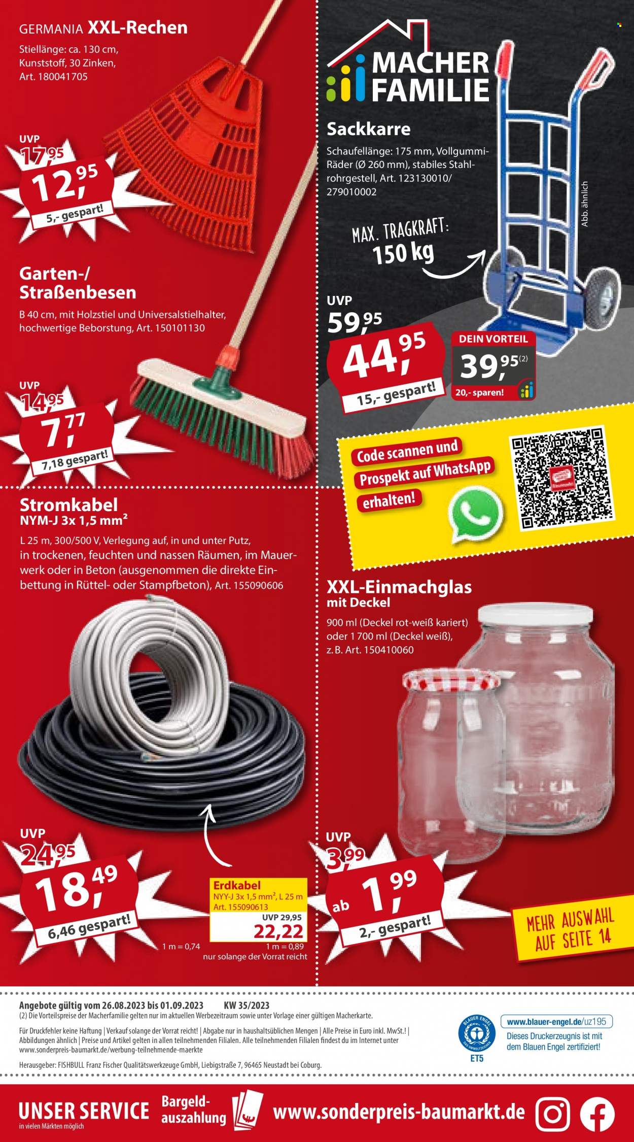 Sonderpreis-Baumarkt Prospekte  - 26.08.2023 - 1.09.2023. Seite 20