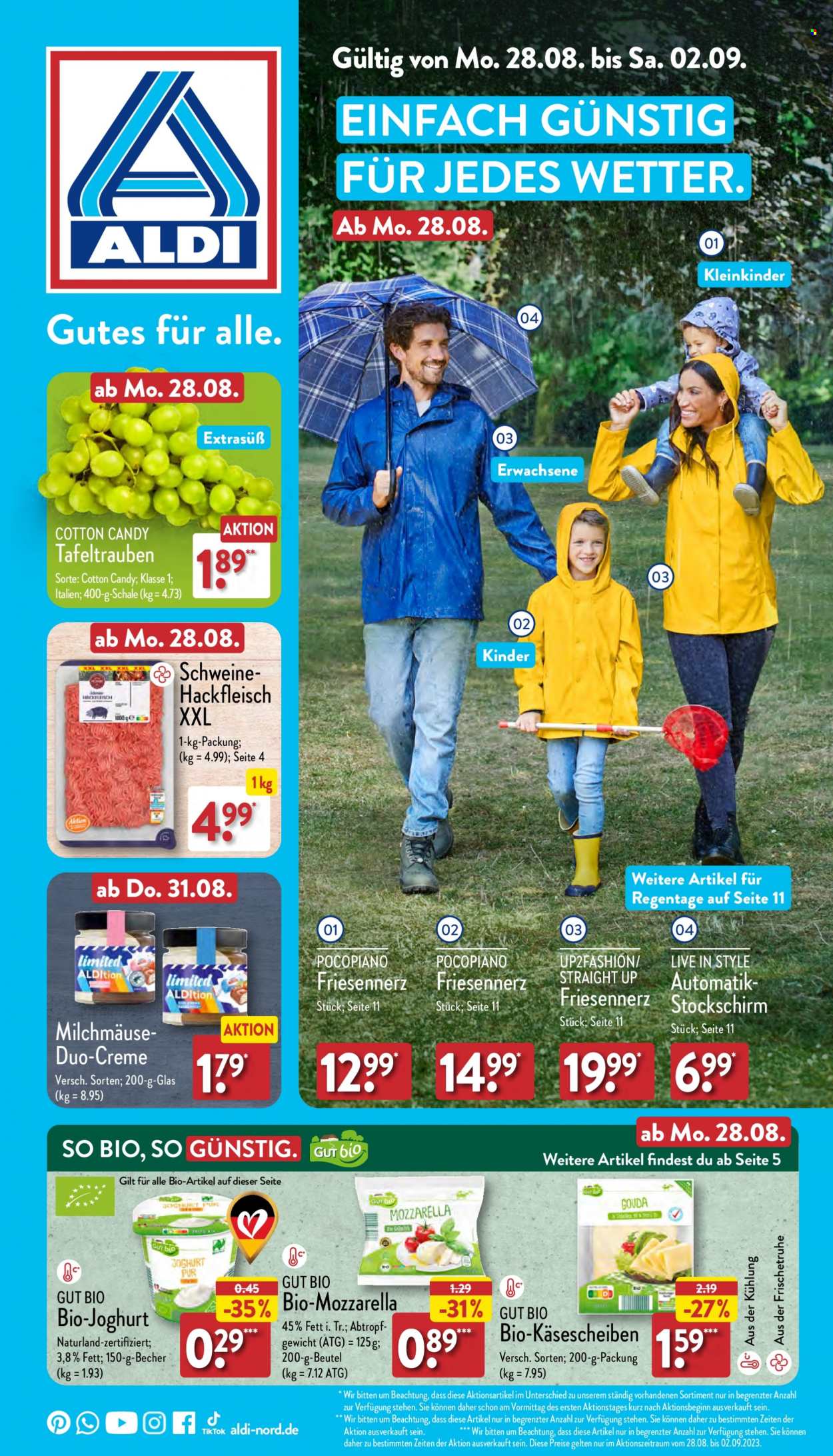 ALDI Nord Prospekte  - 28.08.2023 - 2.09.2023. Seite 1
