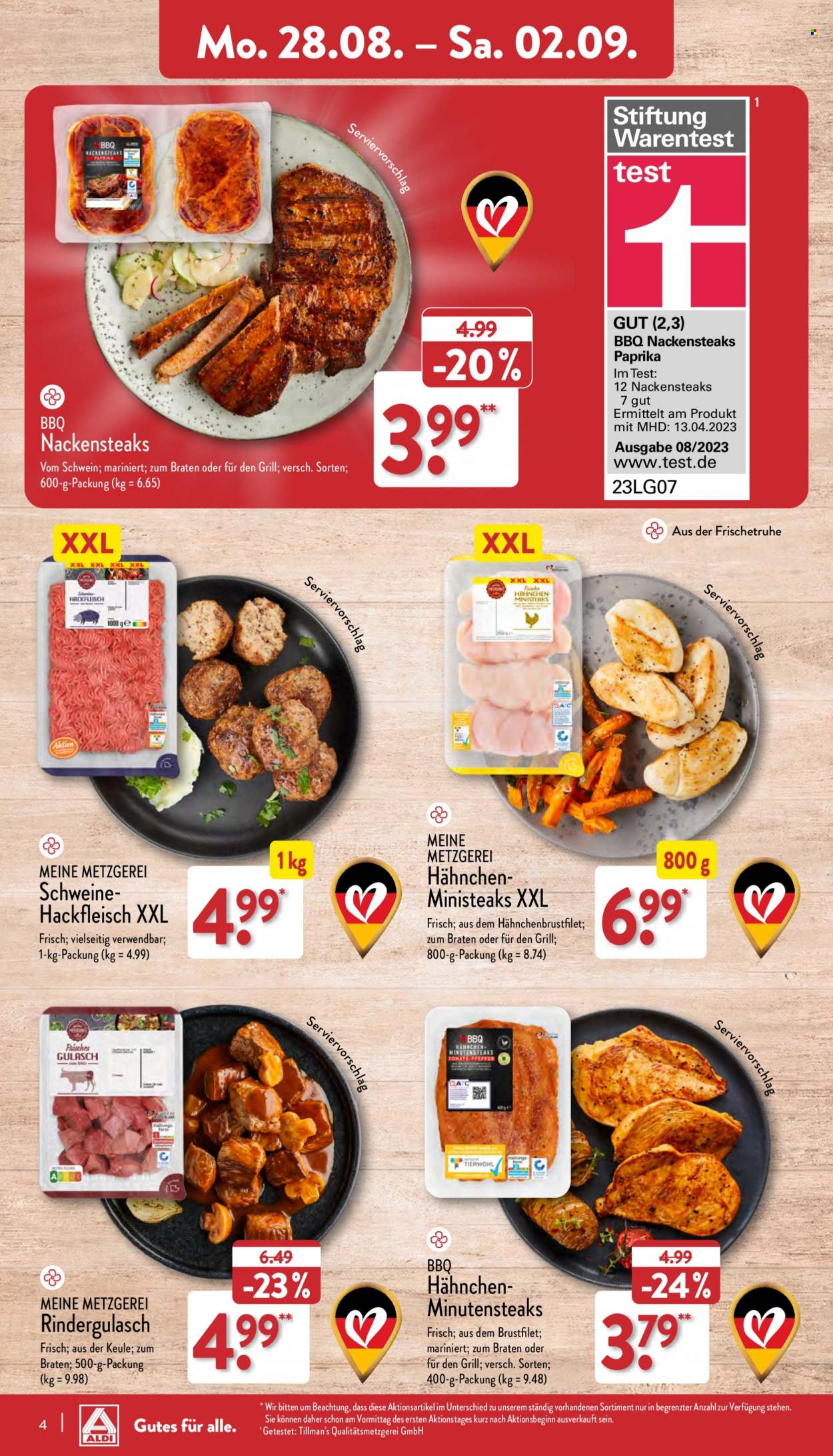 ALDI Nord Prospekte  - 28.08.2023 - 2.09.2023. Seite 4