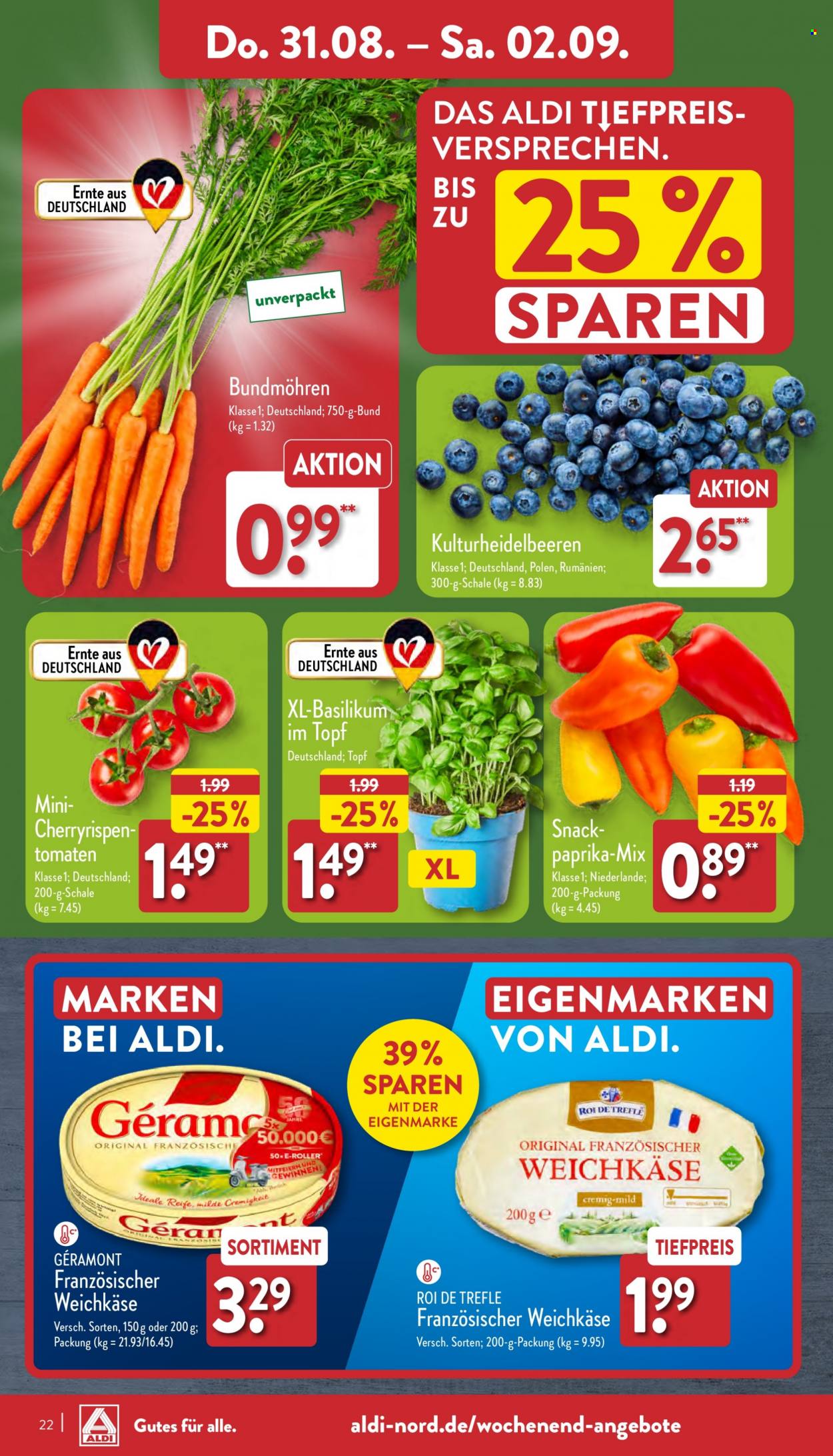 ALDI Nord Prospekte  - 28.08.2023 - 2.09.2023. Seite 22