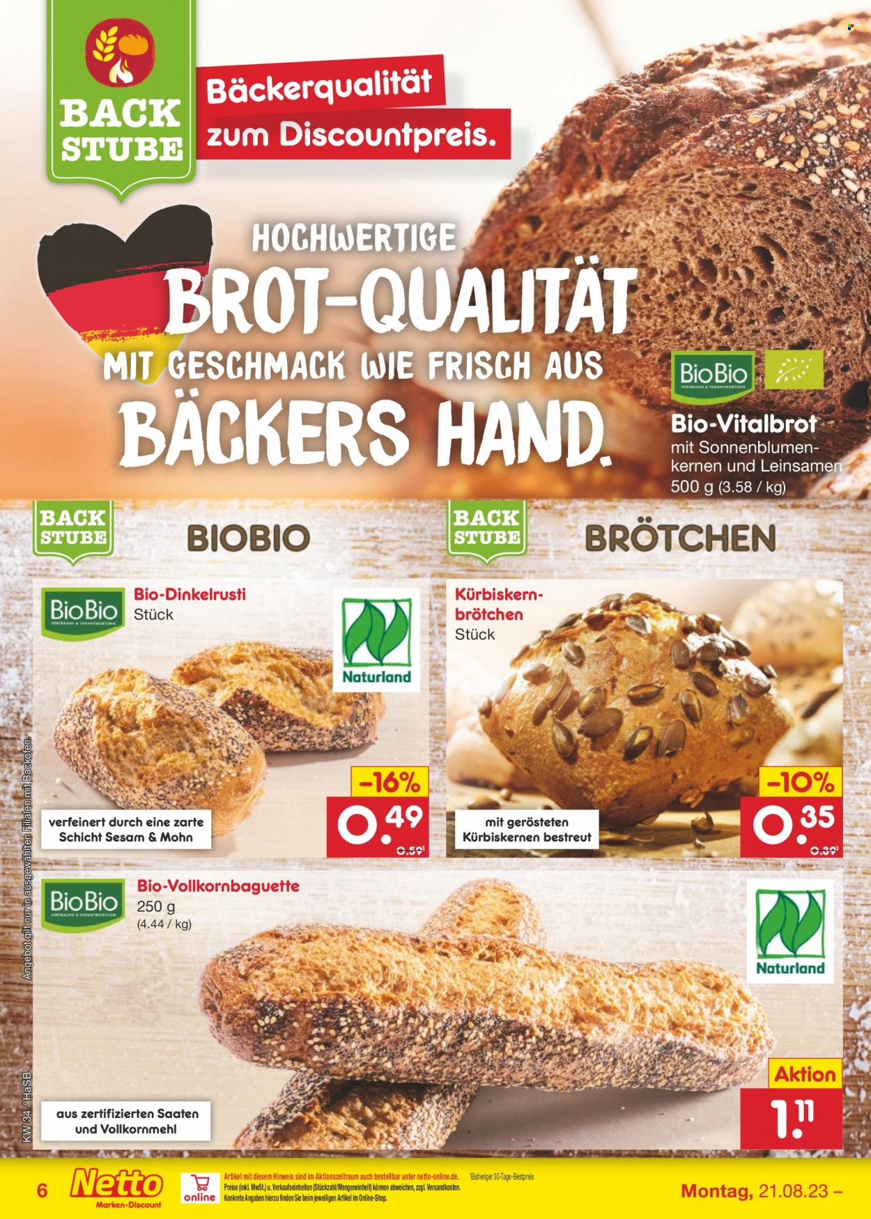 Netto Marken-Discount Prospekte  - 21.08.2023 - 26.08.2023. Seite 6