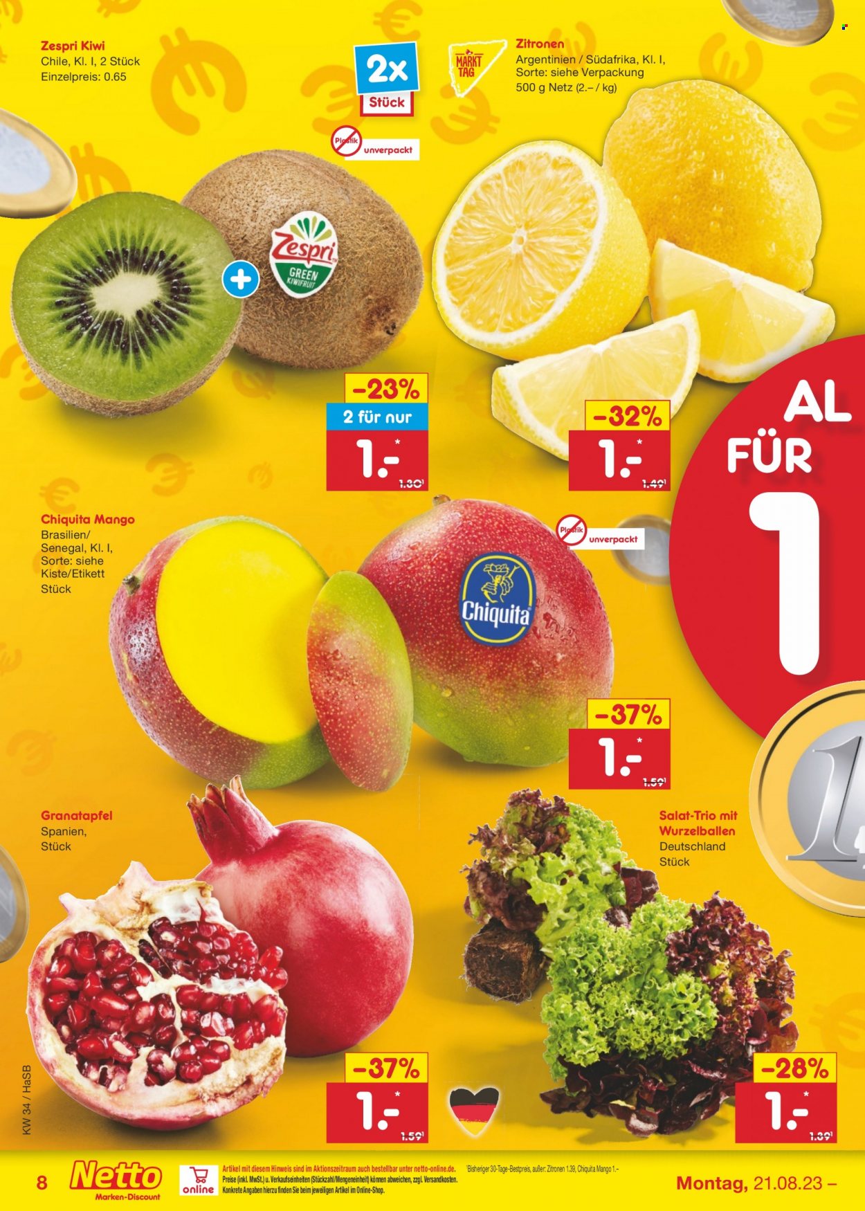 Netto Marken-Discount Prospekte  - 21.08.2023 - 26.08.2023. Seite 8