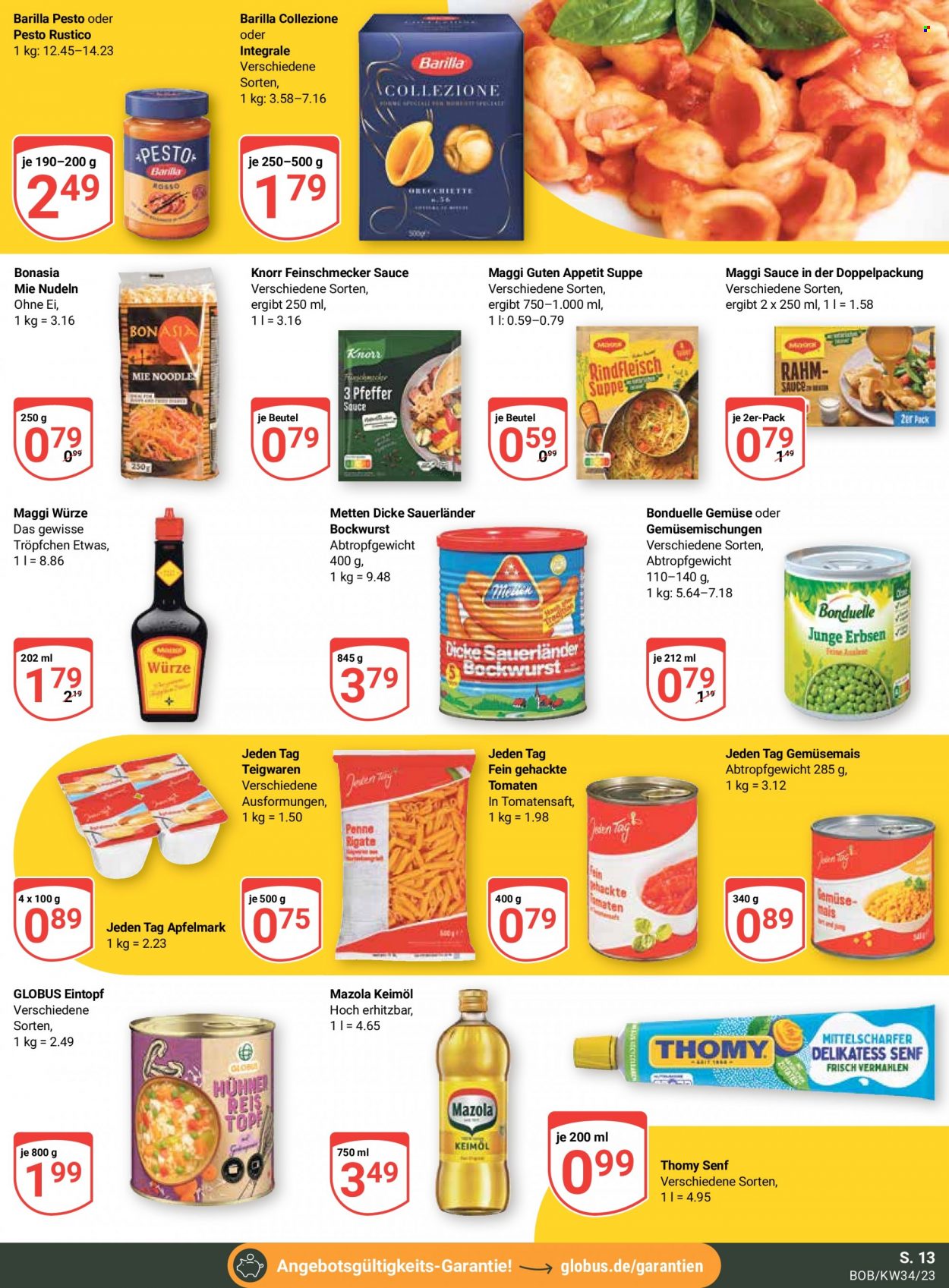Globus Prospekte  - 21.08.2023 - 26.08.2023. Seite 13