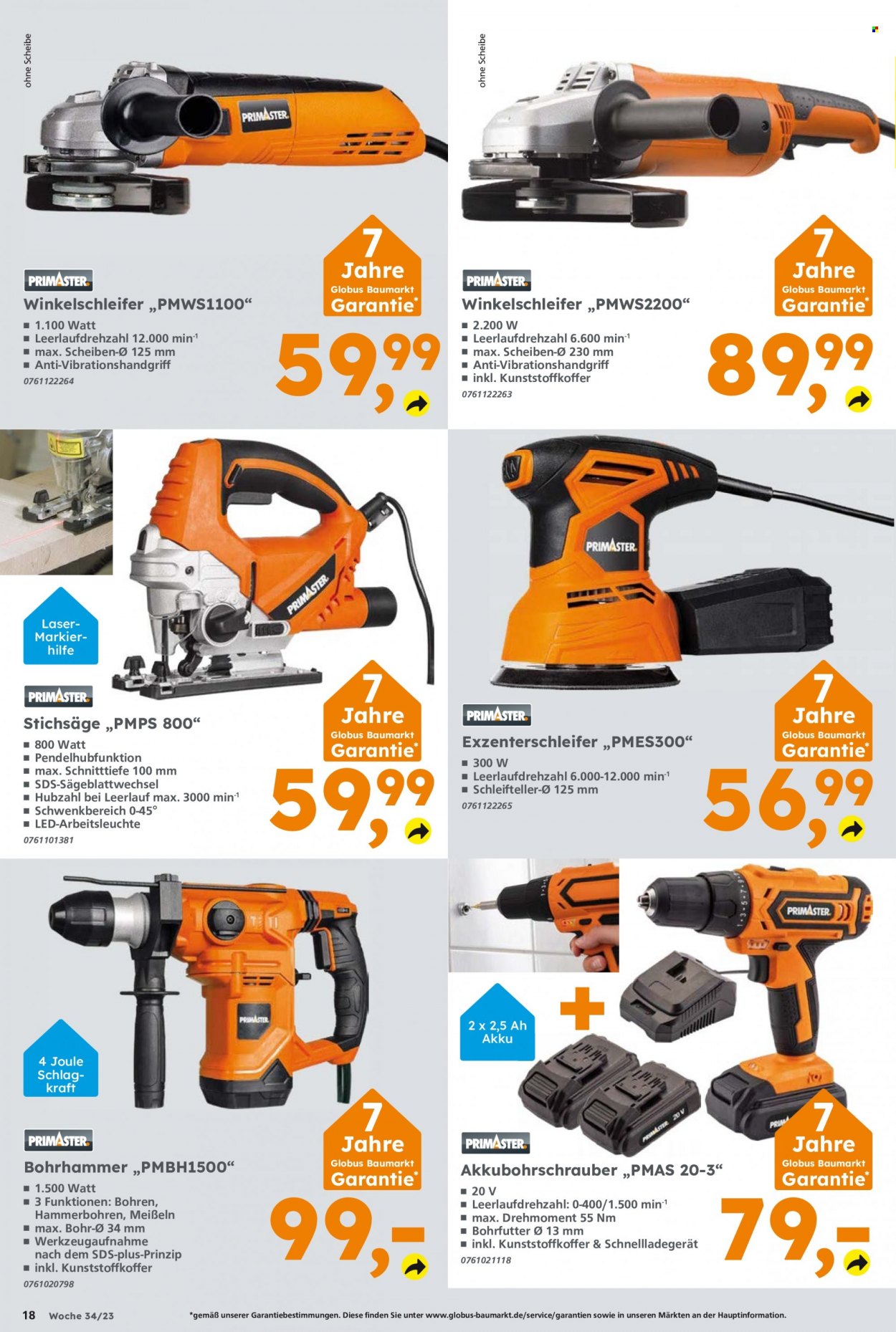 Globus Baumarkt Prospekte  - 21.08.2023 - 26.08.2023. Seite 18