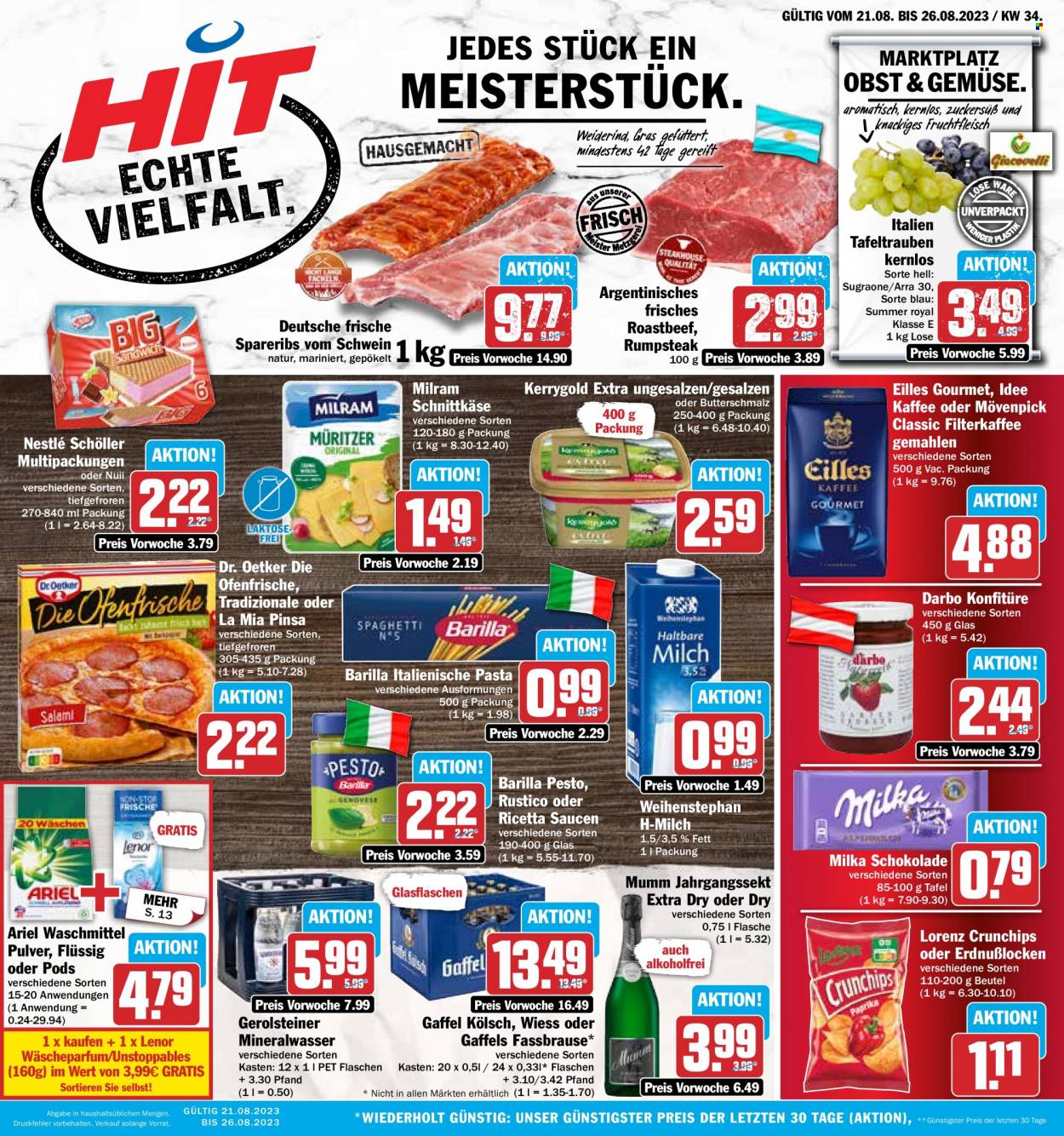Hit Prospekte  - 21.08.2023 - 26.08.2023. Seite 1