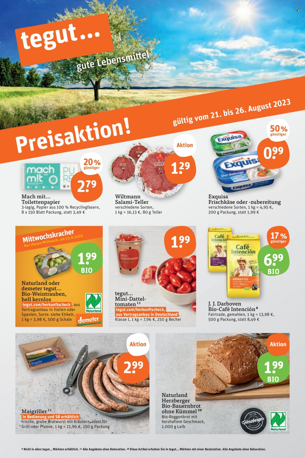 tegut... Prospekte  - 21.08.2023 - 26.08.2023. Seite 3