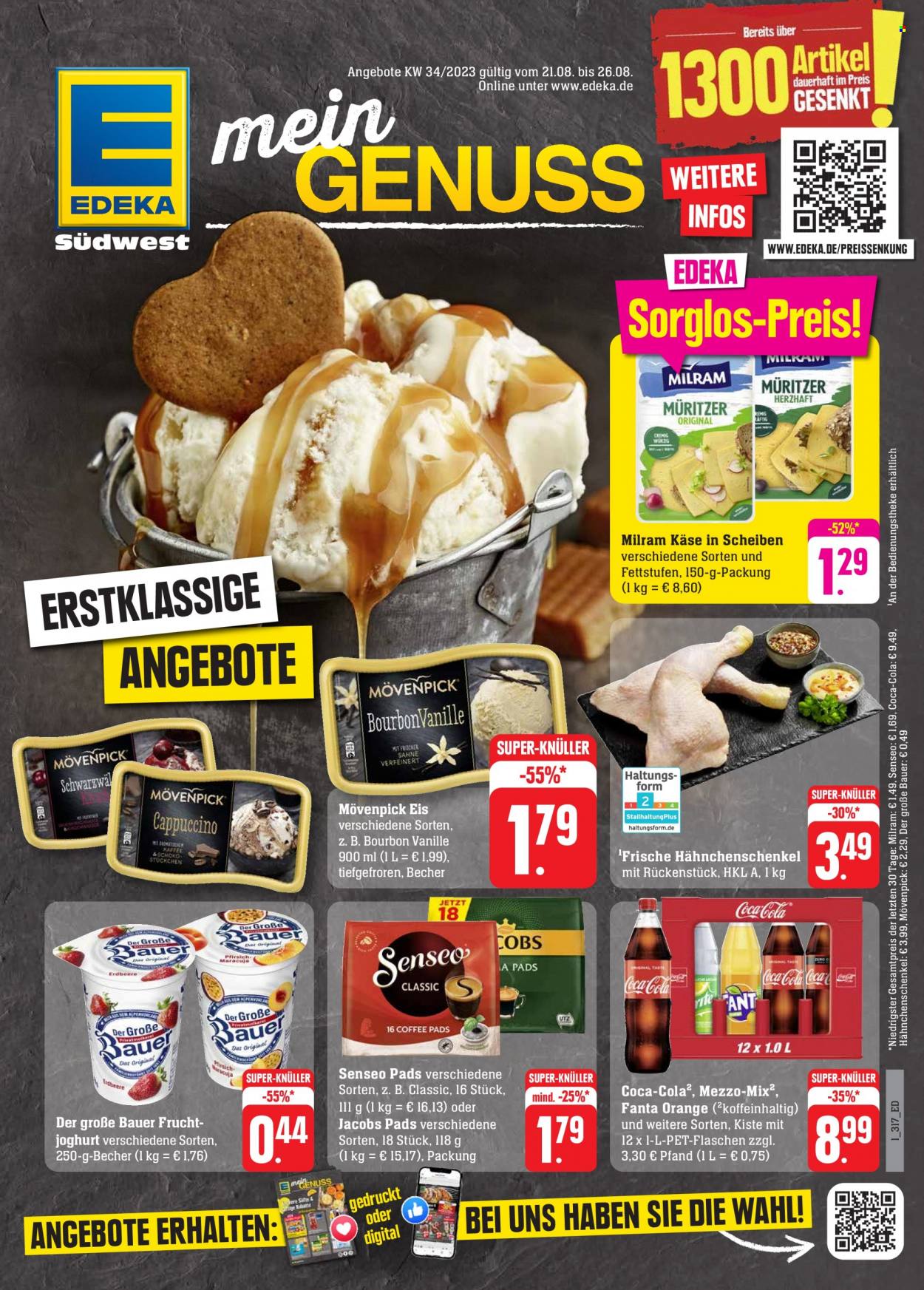 Edeka Prospekte  - 21.08.2023 - 26.08.2023. Seite 1