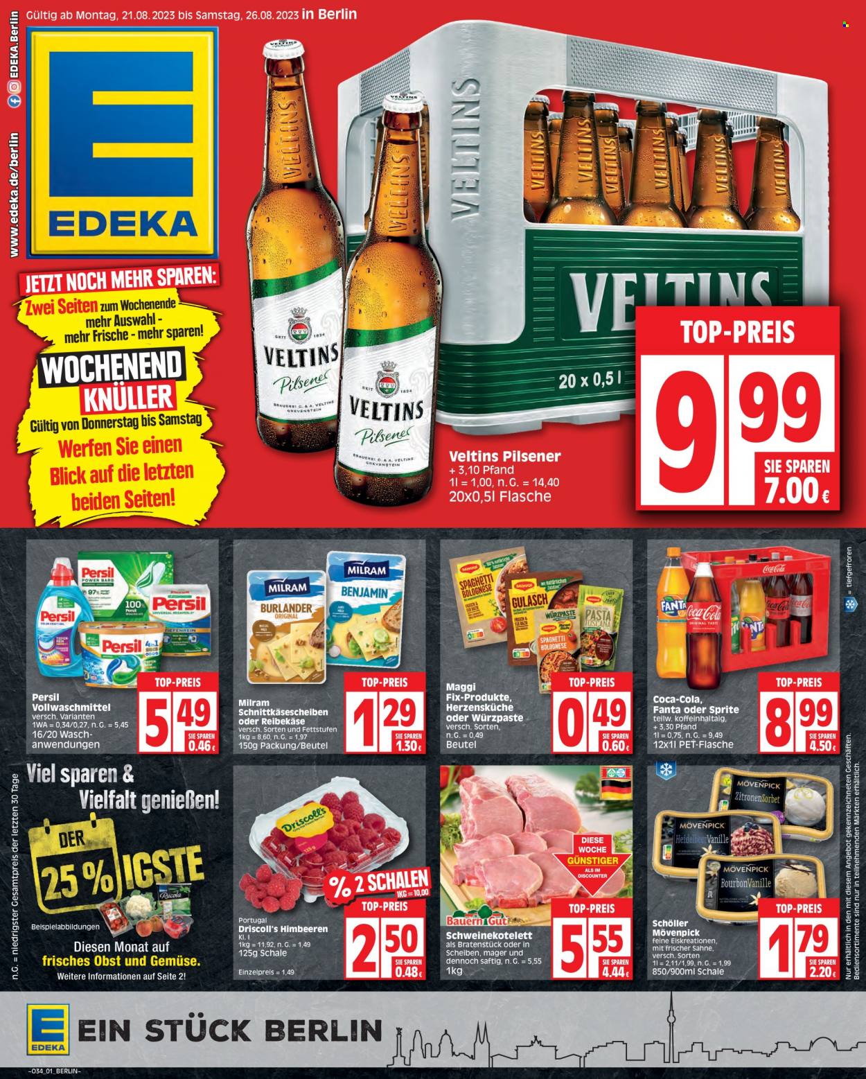 Edeka Prospekte  - 21.08.2023 - 26.08.2023. Seite 1