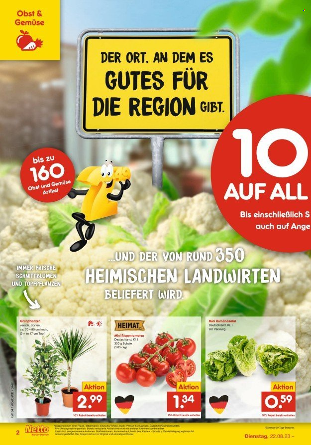 Netto Marken-Discount Prospekte  - 22.08.2023 - 26.08.2023. Seite 2