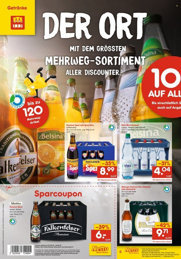 Netto Marken-Discount Prospekte  - 22.08.2023 - 26.08.2023. Seite 6