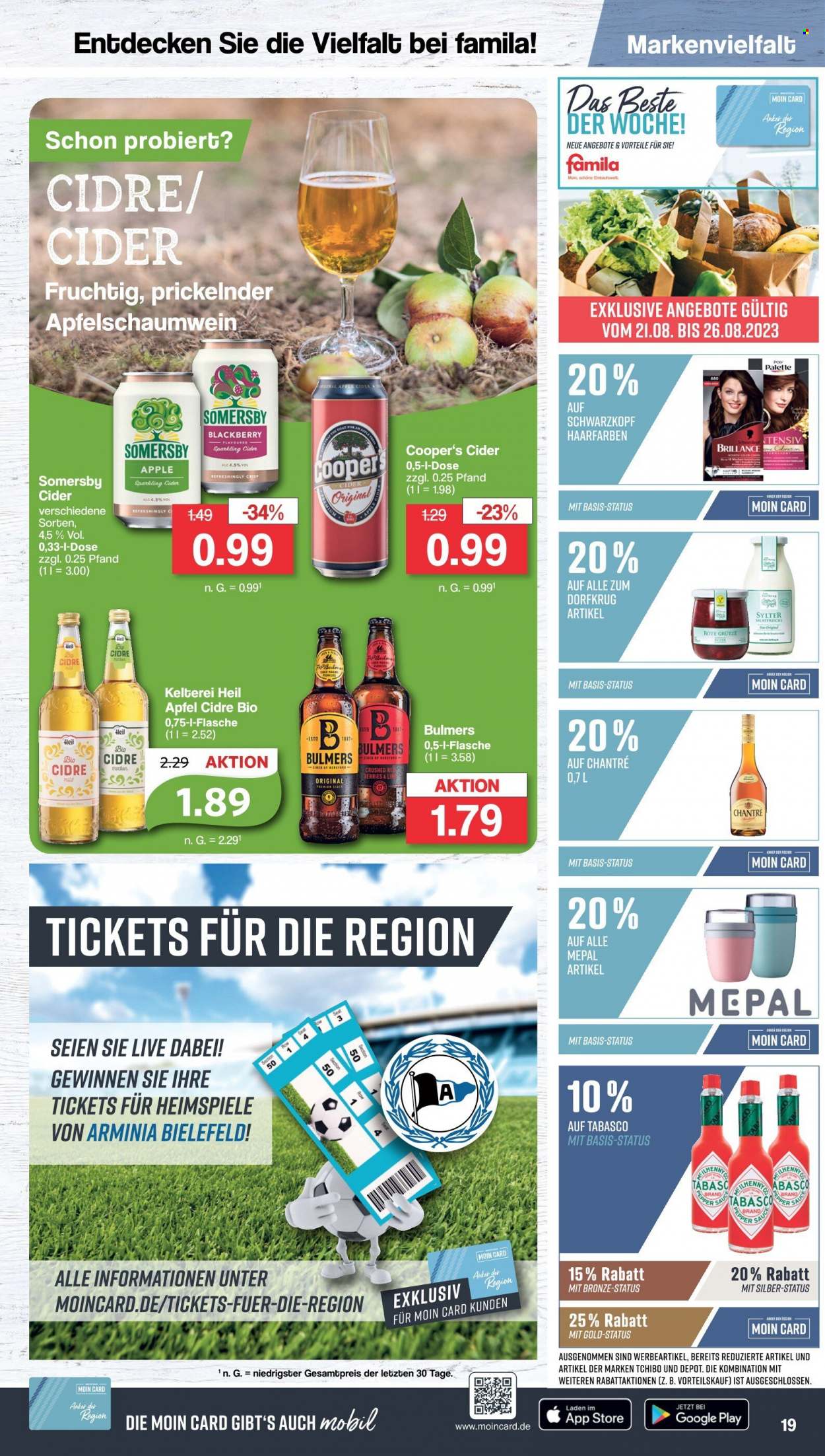 famila Prospekte  - 21.08.2023 - 26.08.2023. Seite 19