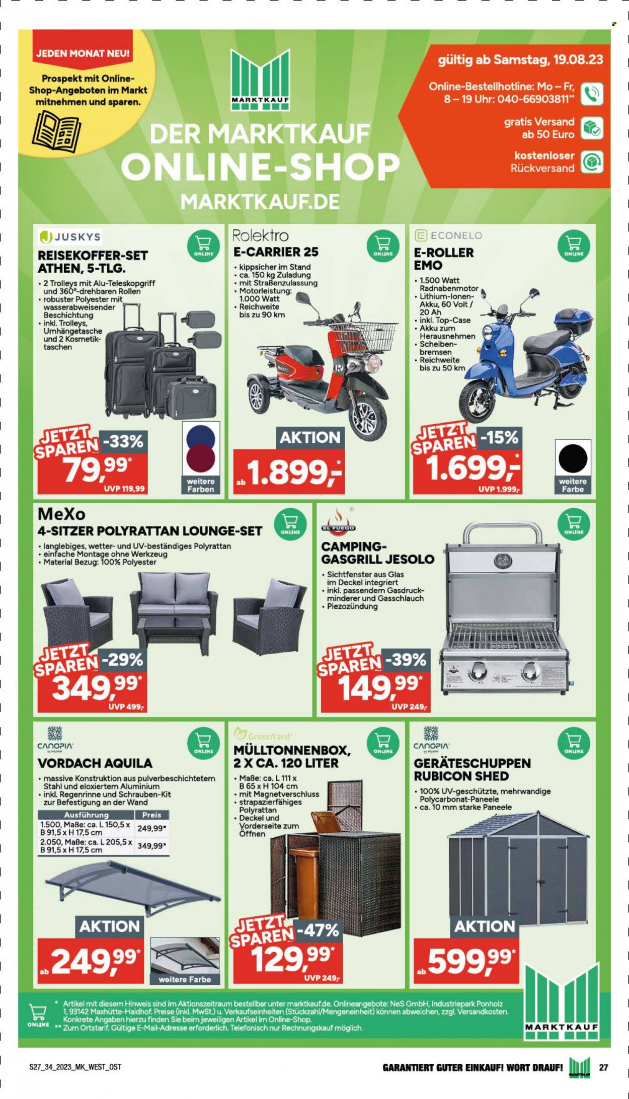 Marktkauf Prospekte  - 21.08.2023 - 26.08.2023. Seite 27