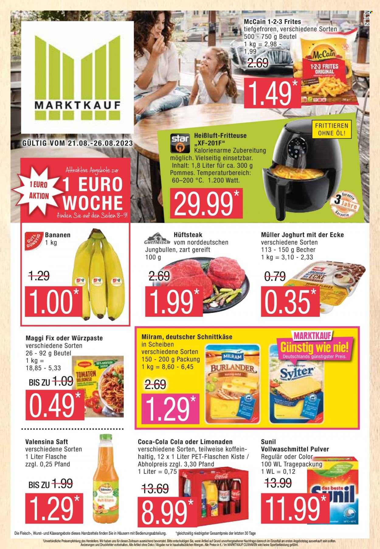 Marktkauf Prospekte  - 21.08.2023 - 26.08.2023. Seite 1