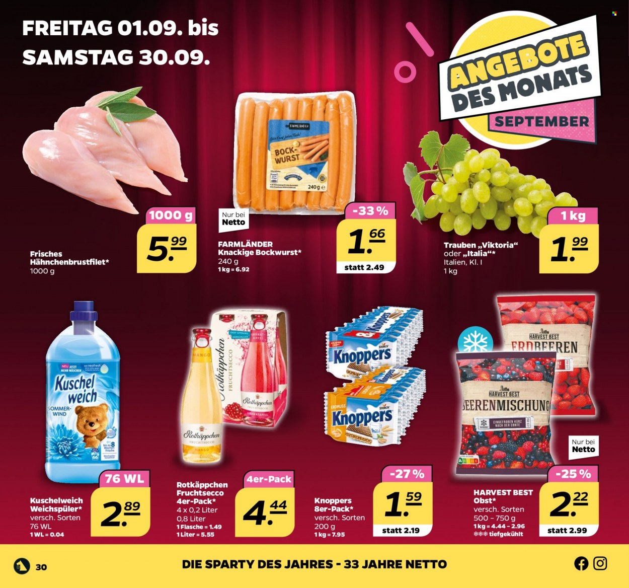 Netto Prospekte  - 28.08.2023 - 2.09.2023. Seite 30