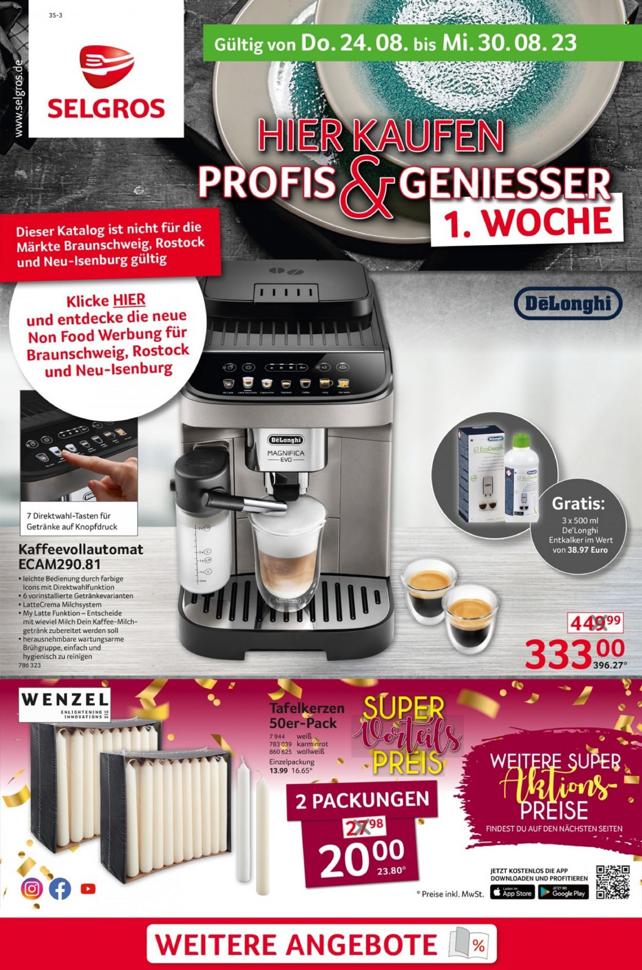 Selgros Prospekte  - 24.08.2023 - 30.08.2023. Seite 1