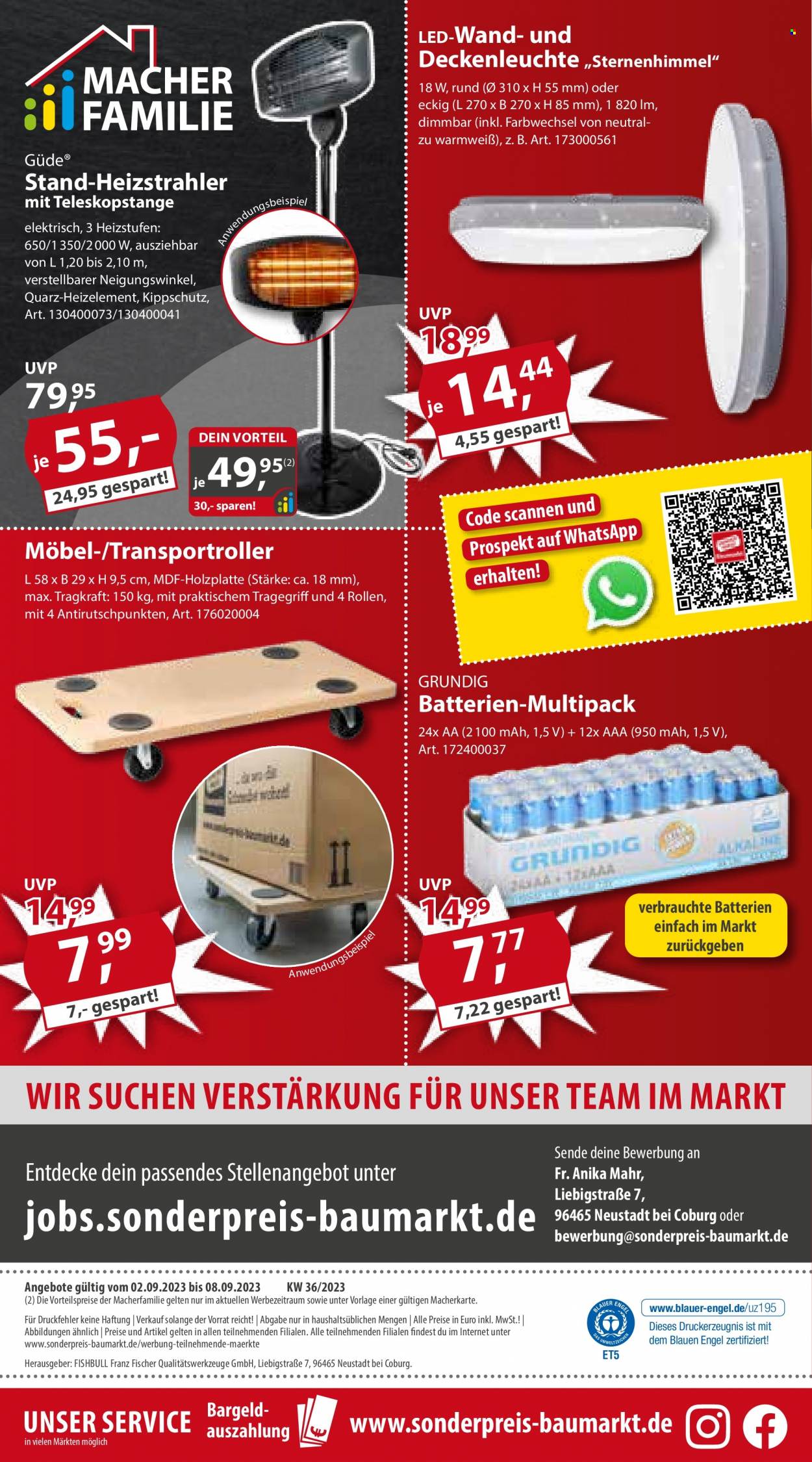 Sonderpreis-Baumarkt Prospekte  - 2.09.2023 - 8.09.2023. Seite 18
