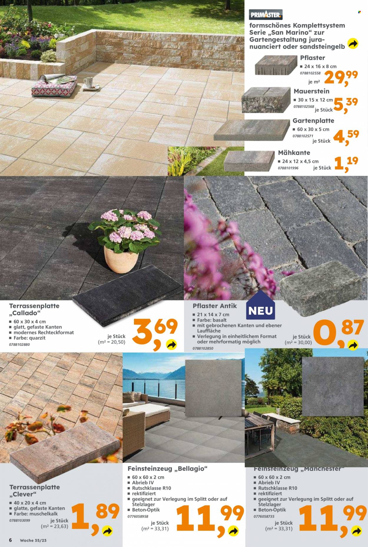 Globus Baumarkt Prospekte  - 28.08.2023 - 2.09.2023. Seite 6