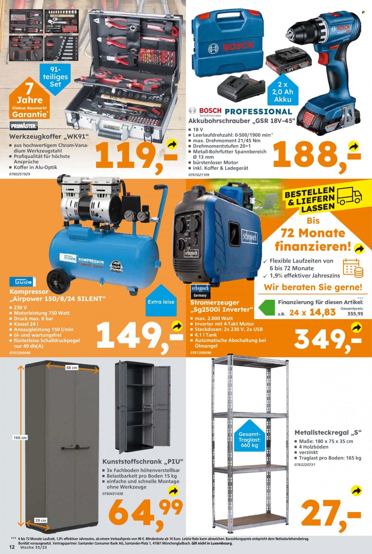 Globus Baumarkt Prospekte  - 28.08.2023 - 2.09.2023. Seite 12