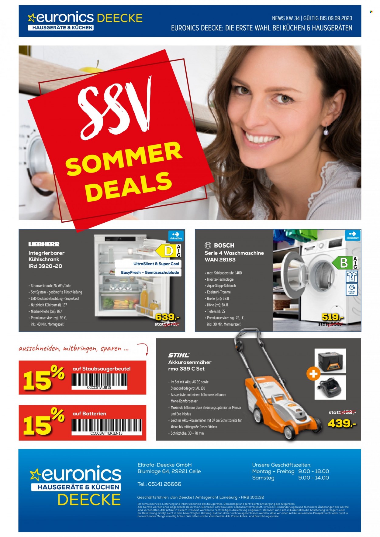 Euronics Prospekte  - 28.08.2023 - 9.09.2023. Seite 1