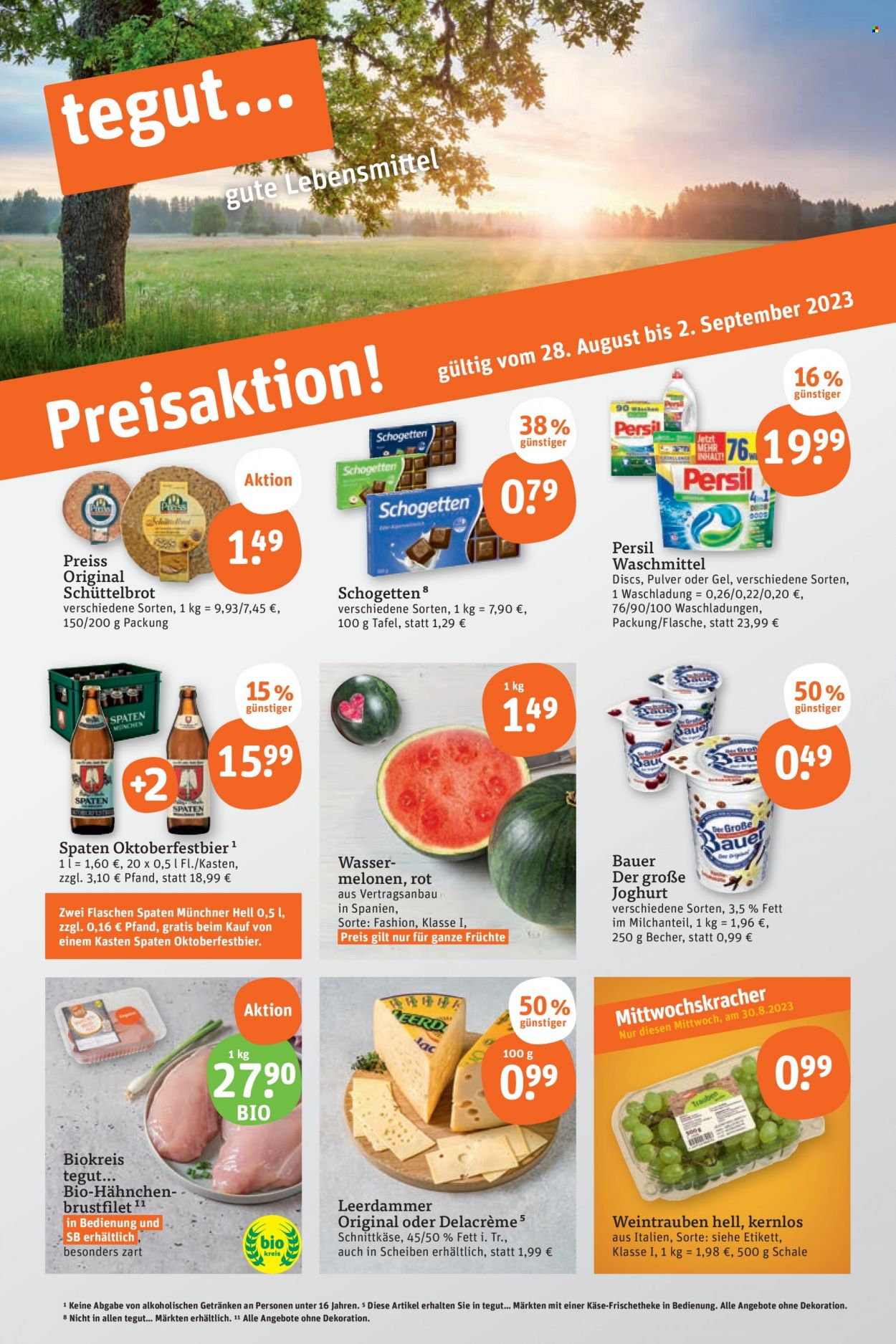 tegut... Prospekte  - 28.08.2023 - 2.09.2023. Seite 3