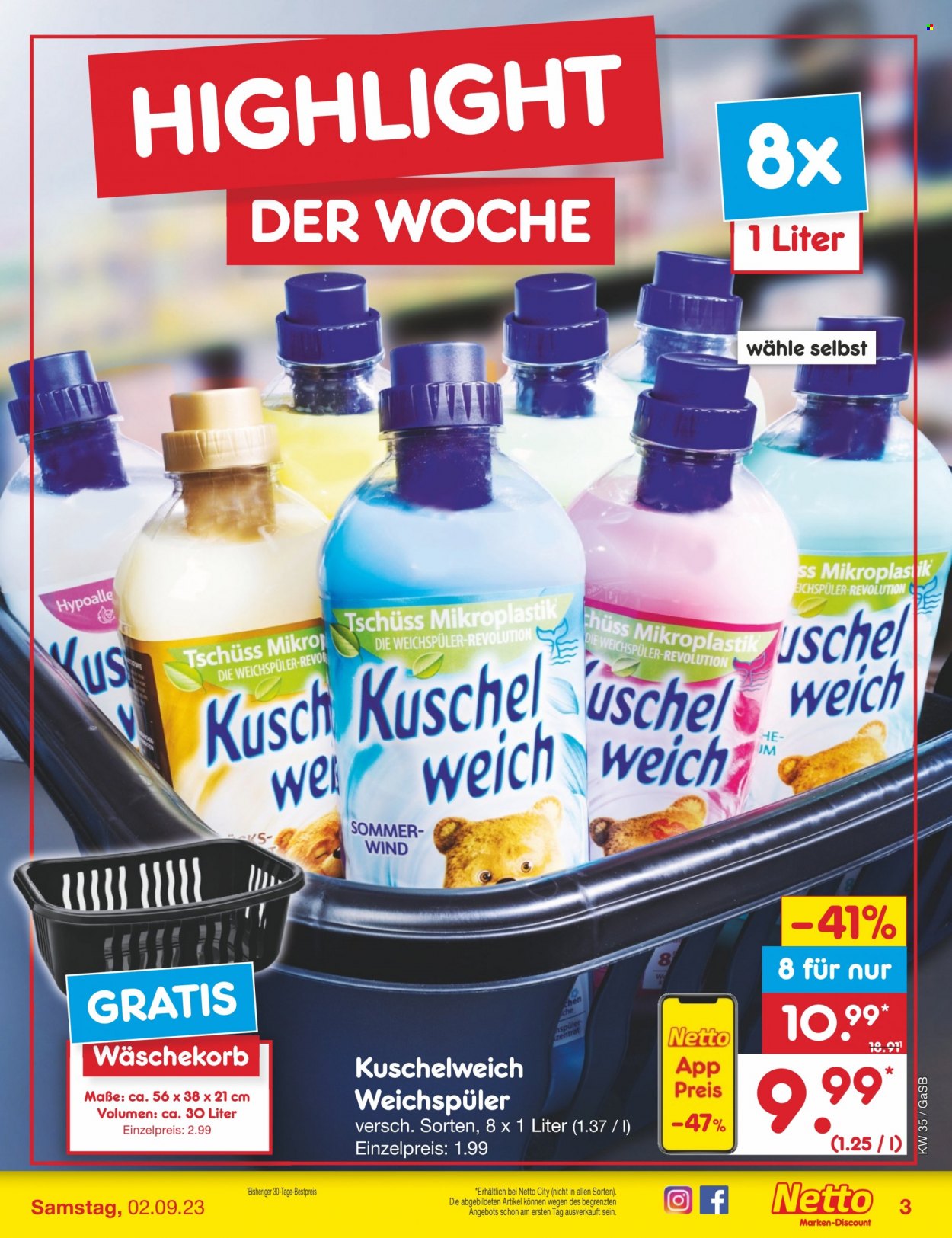 Netto Marken-Discount Prospekte  - 28.08.2023 - 2.09.2023. Seite 3