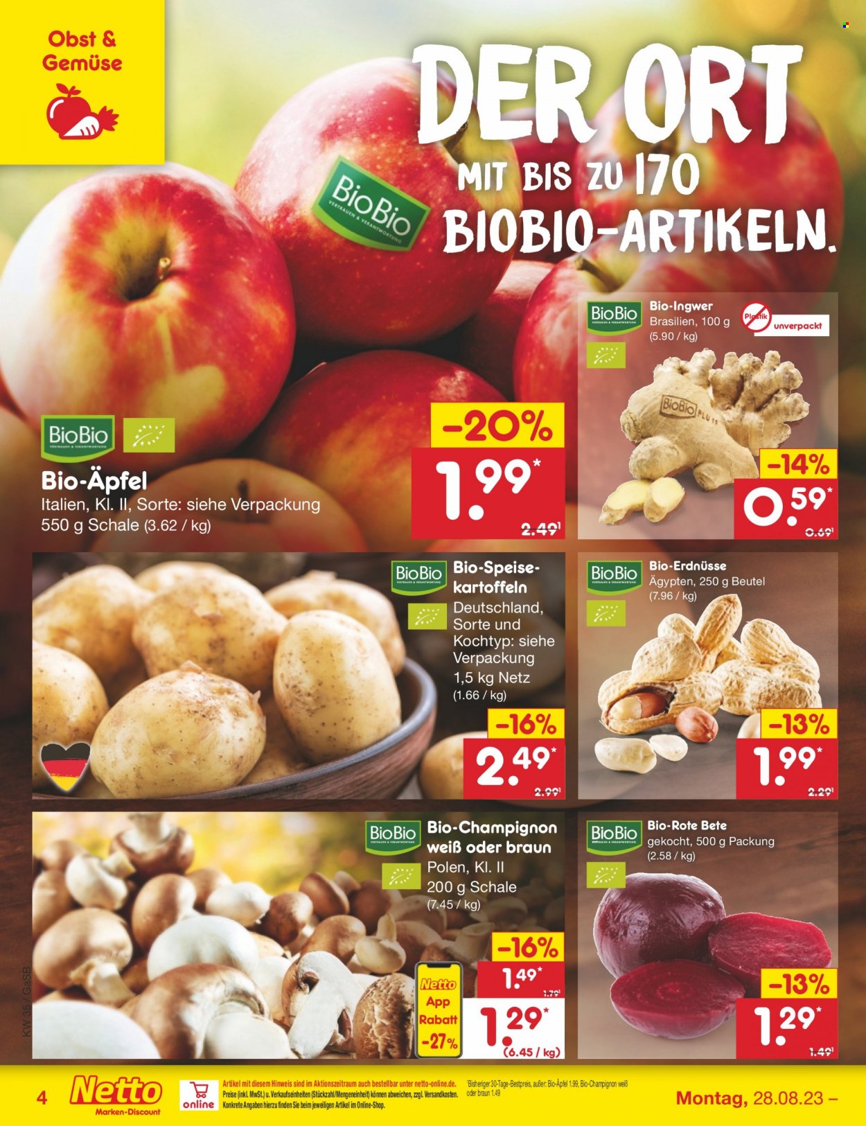 Netto Marken-Discount Prospekte  - 28.08.2023 - 2.09.2023. Seite 4