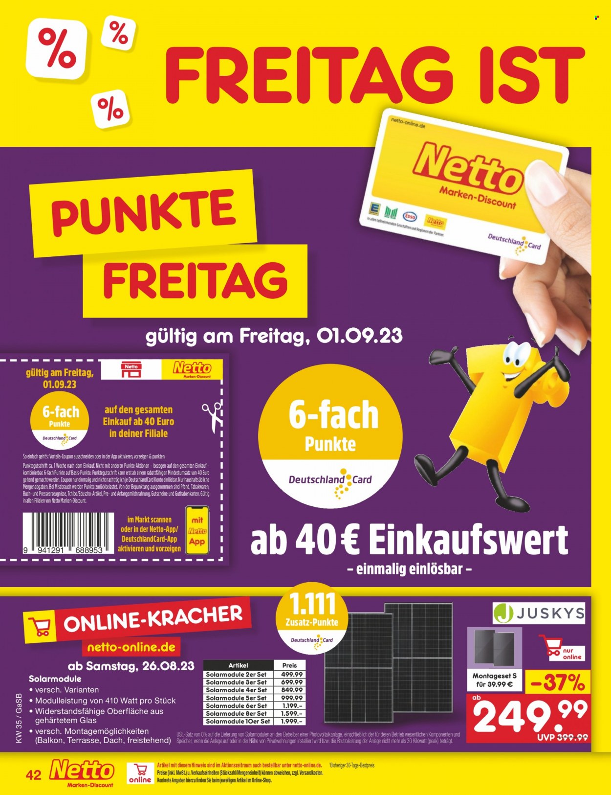 Netto Marken-Discount Prospekte  - 28.08.2023 - 2.09.2023. Seite 44