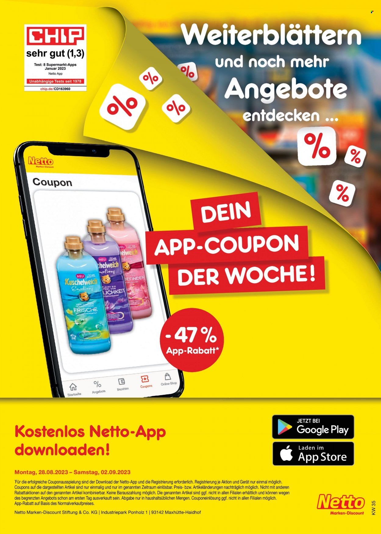 Netto Marken-Discount Prospekte  - 28.08.2023 - 2.09.2023. Seite 47