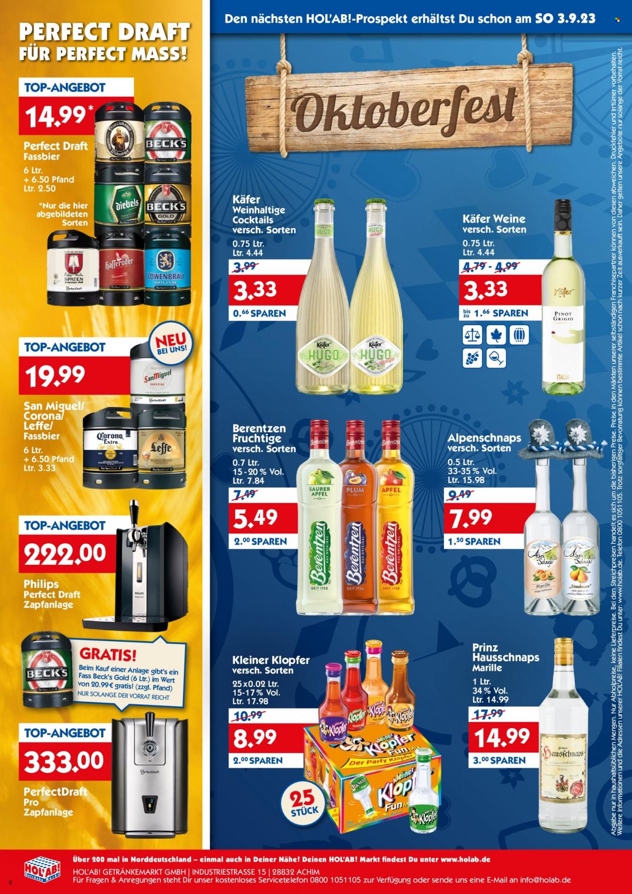 Hol'ab! Getränkemarkt Prospekte  - 28.08.2023 - 2.09.2023. Seite 8