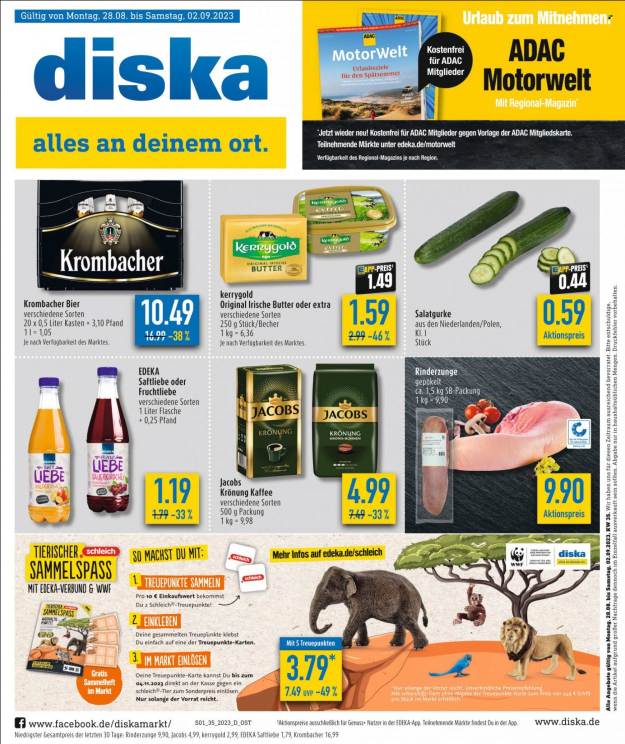 Diska Prospekte  - 28.08.2023 - 2.09.2023. Seite 1