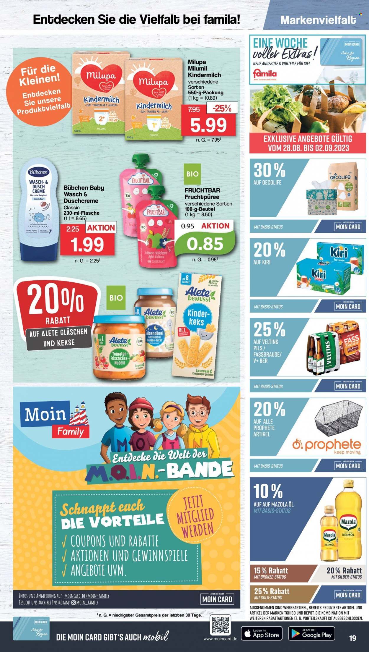 famila Prospekte  - 28.08.2023 - 2.09.2023. Seite 19