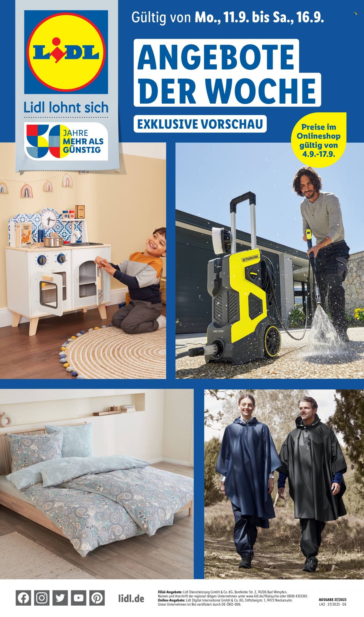 Lidl Prospekte  - 11.09.2023 - 16.09.2023. Seite 1