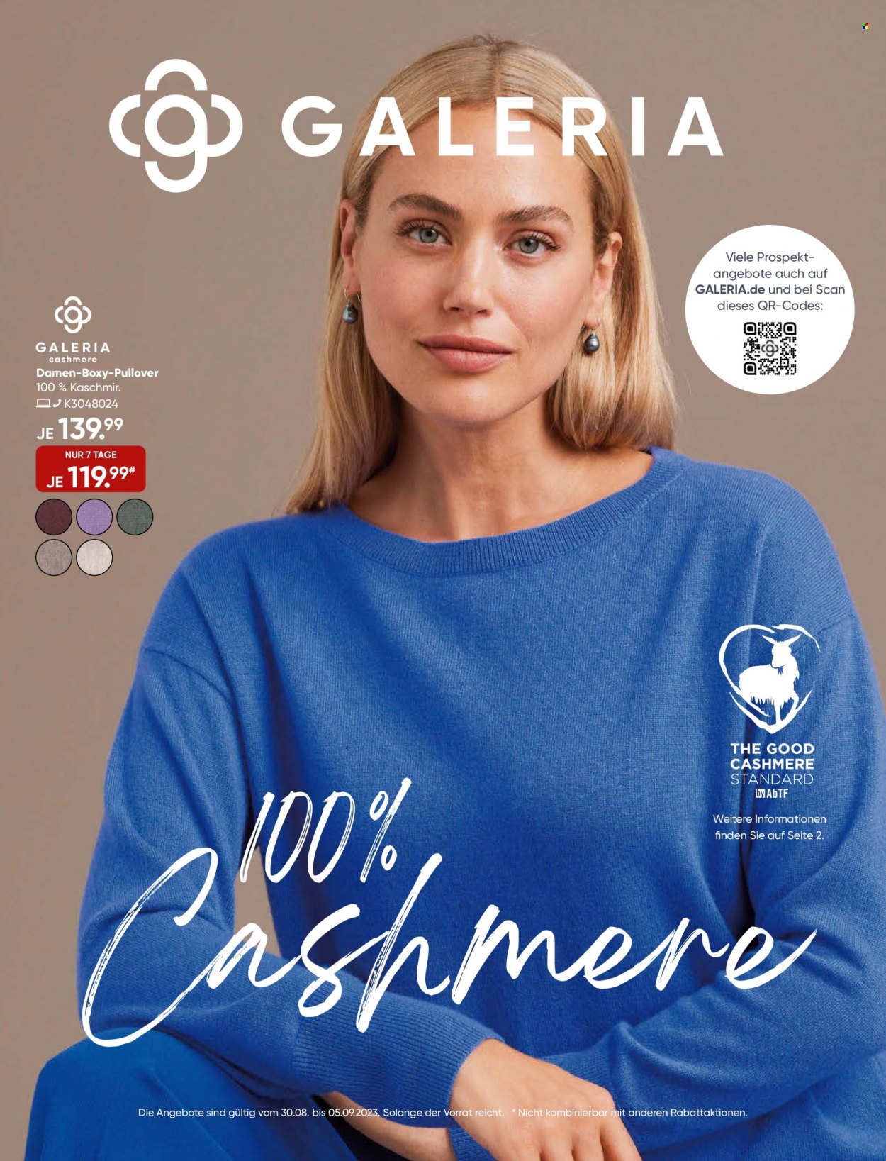 GALERIA Karstadt Kaufhof Prospekte  - 30.08.2023 - 5.09.2023. Seite 1