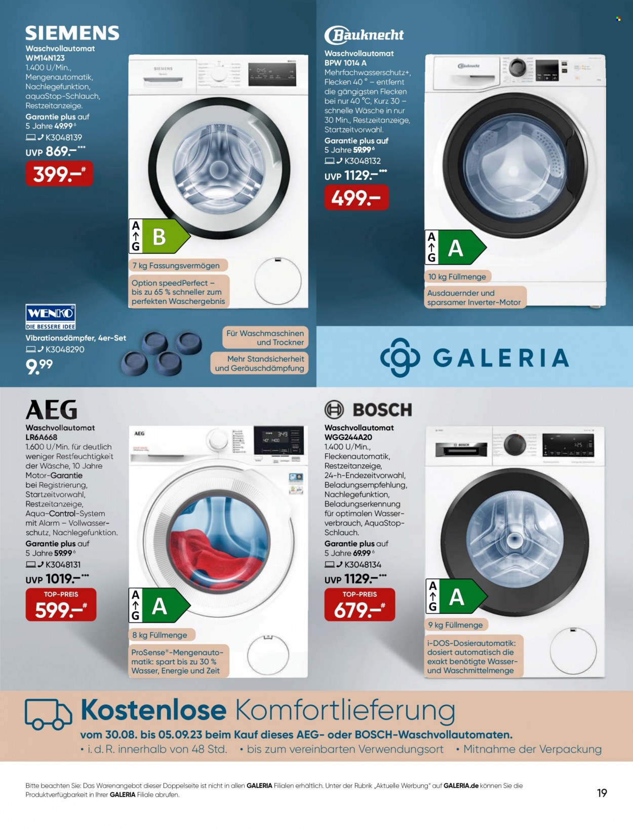 GALERIA Karstadt Kaufhof Prospekte  - 30.08.2023 - 5.09.2023. Seite 19
