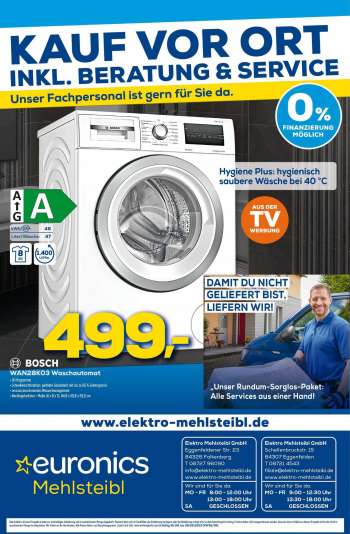 Leták Euronics.