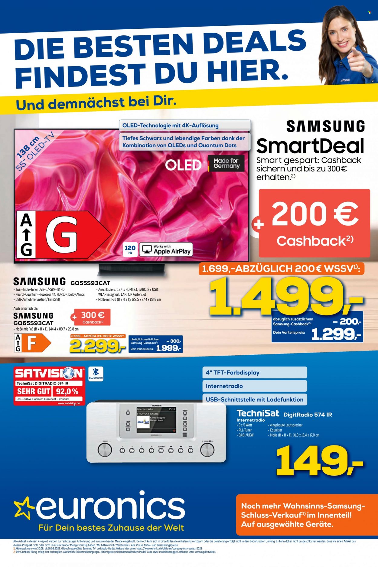 Euronics Prospekte  - 30.08.2023 - 10.09.2023. Seite 1