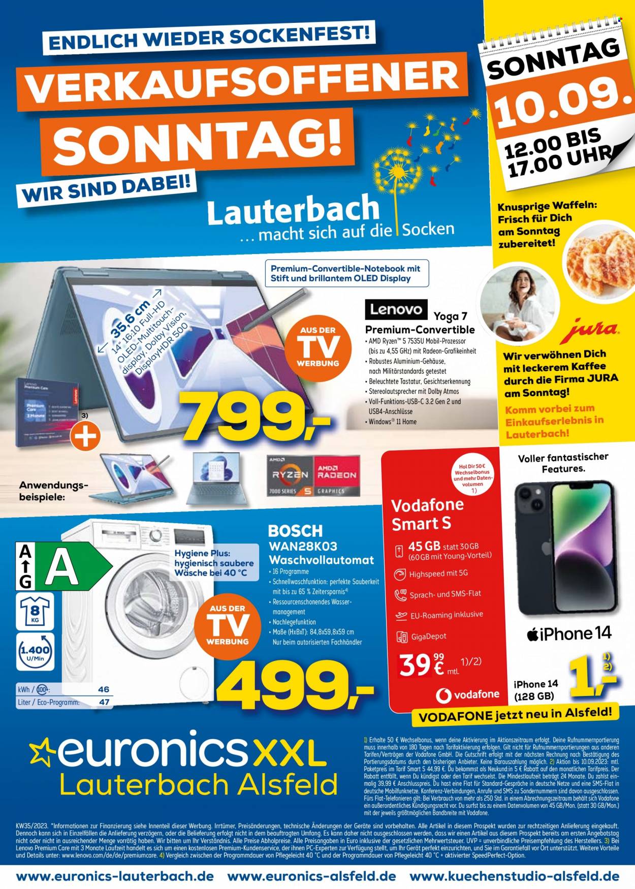 Euronics Prospekte  - 30.08.2023 - 10.09.2023. Seite 1