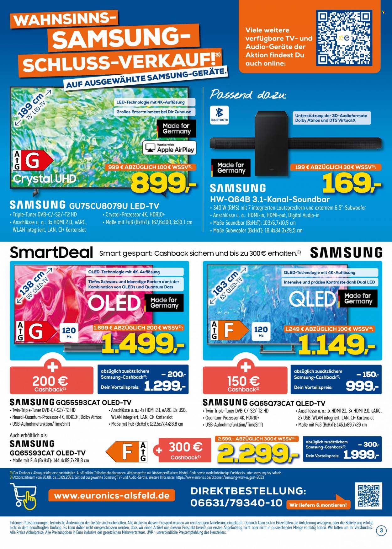 Euronics Prospekte  - 30.08.2023 - 10.09.2023. Seite 3