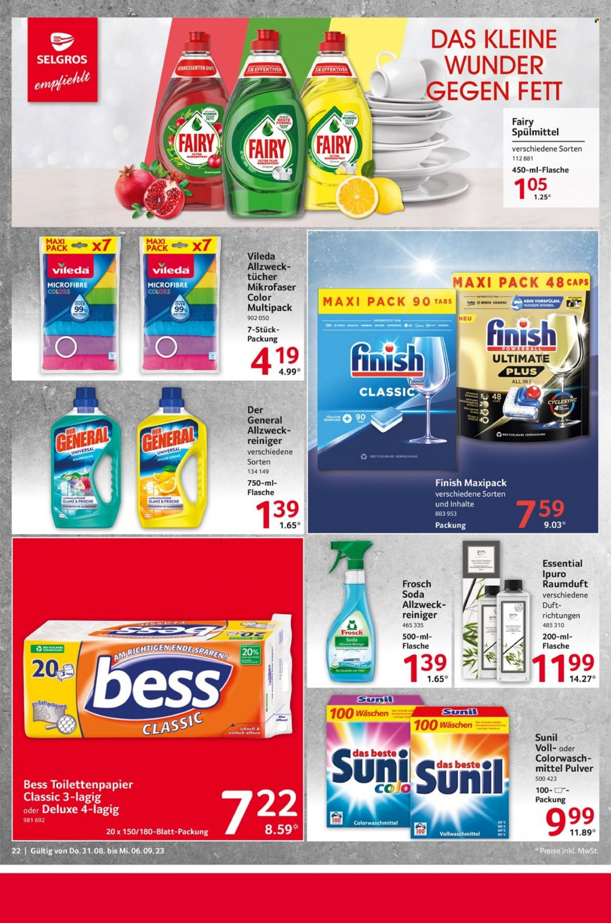 Selgros Prospekte  - 31.08.2023 - 6.09.2023. Seite 22
