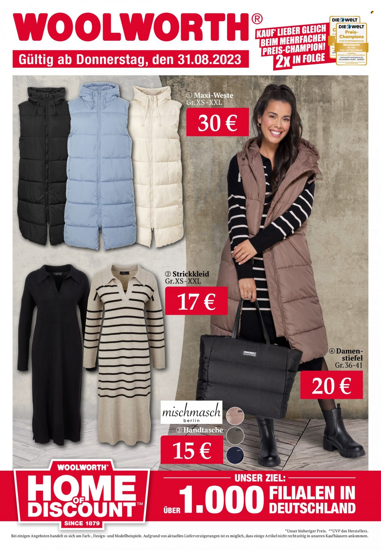 Woolworth Prospekte  - 31.08.2023 - 7.09.2023. Seite 1