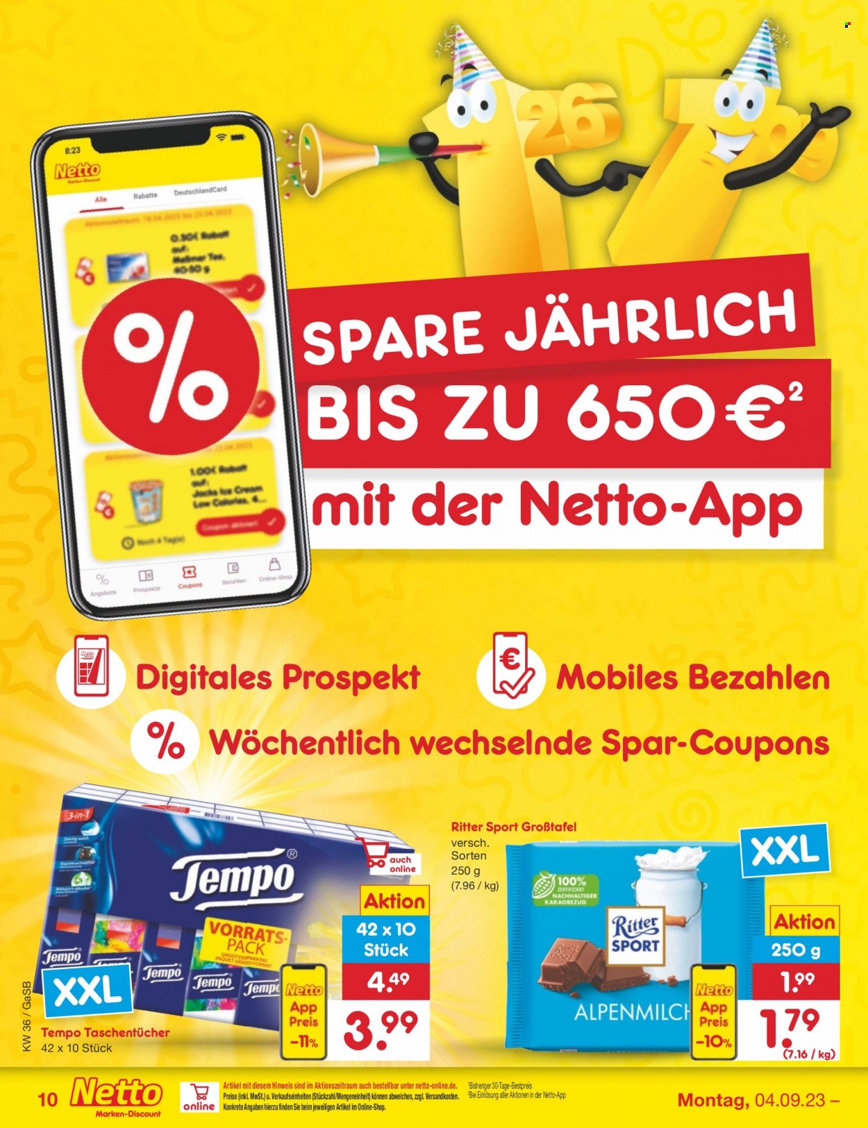 Netto Marken-Discount Prospekte  - 4.09.2023 - 9.09.2023. Seite 10