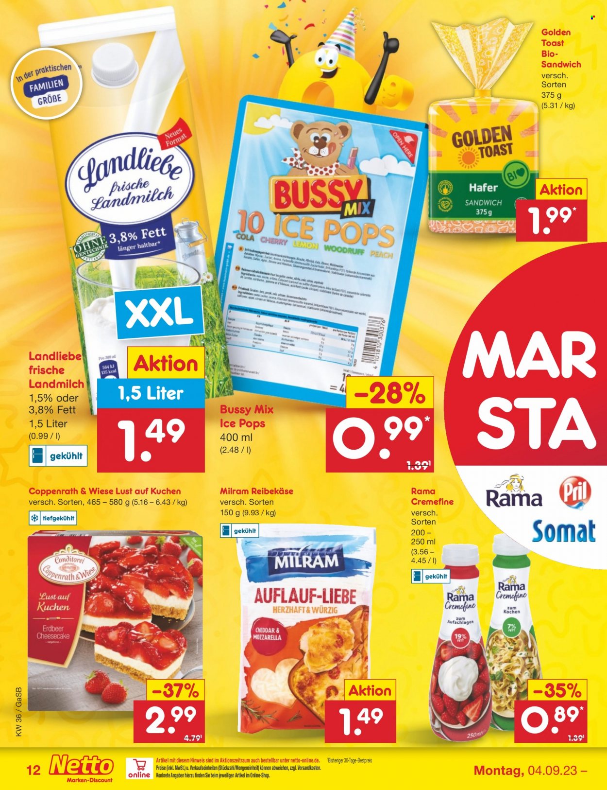 Netto Marken-Discount Prospekte  - 4.09.2023 - 9.09.2023. Seite 12