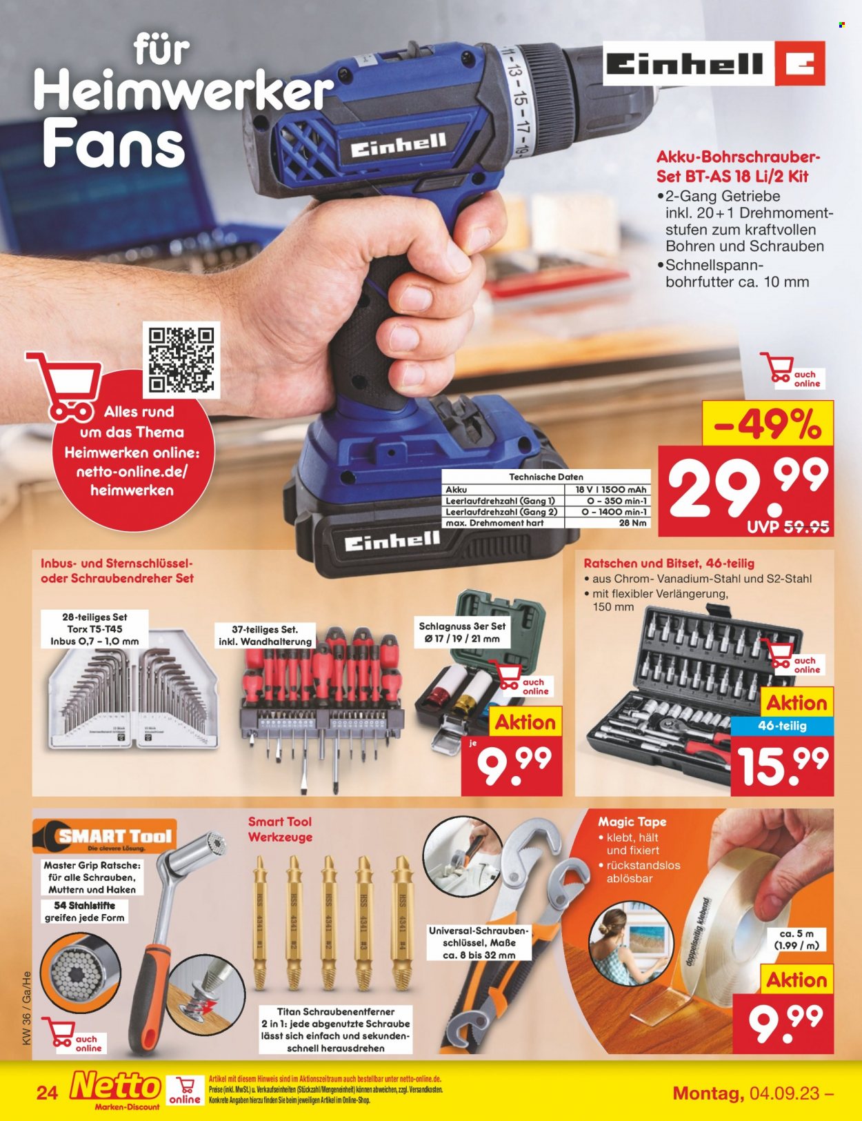 Netto Marken-Discount Prospekte  - 4.09.2023 - 9.09.2023. Seite 24