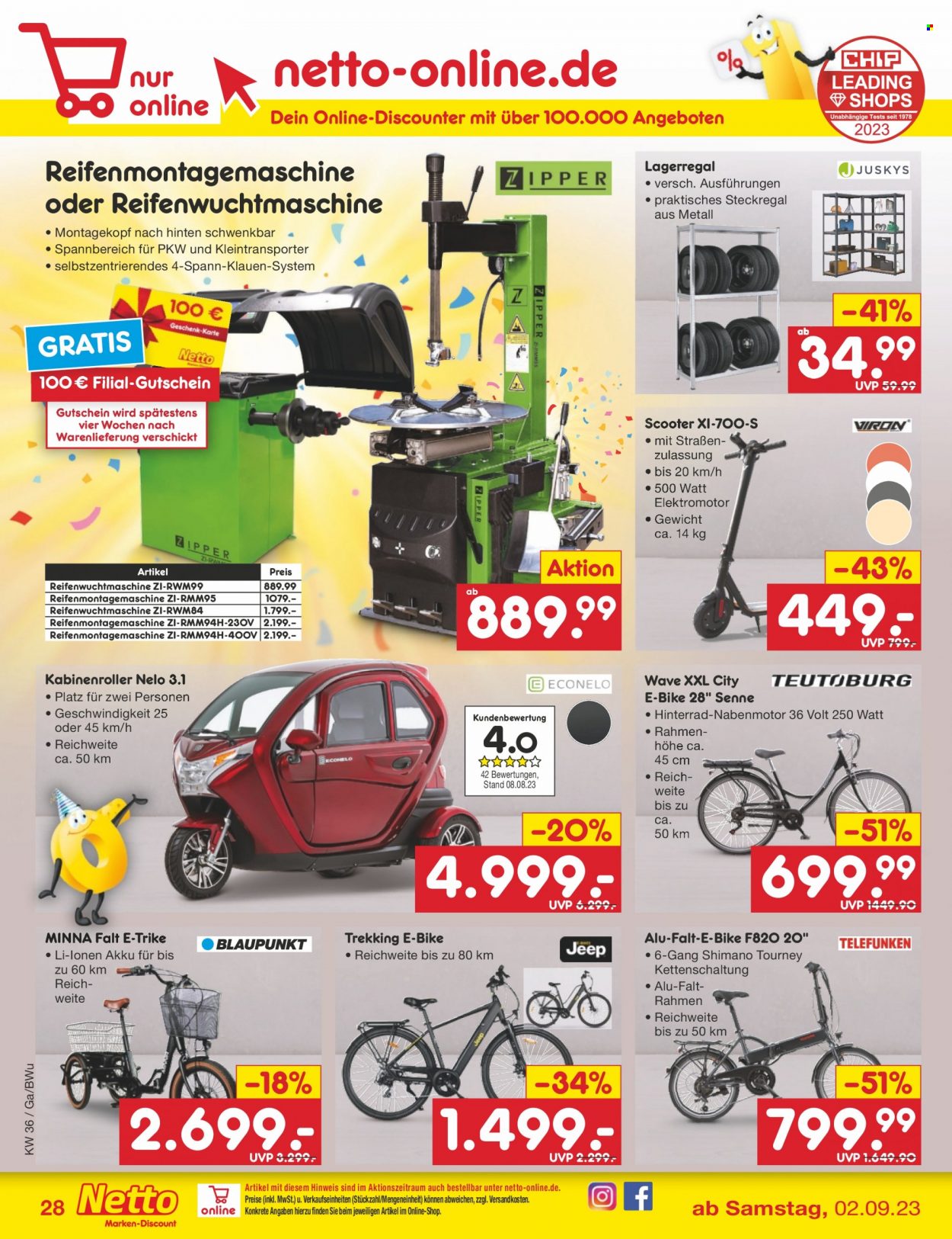 Netto Marken-Discount Prospekte  - 4.09.2023 - 9.09.2023. Seite 28