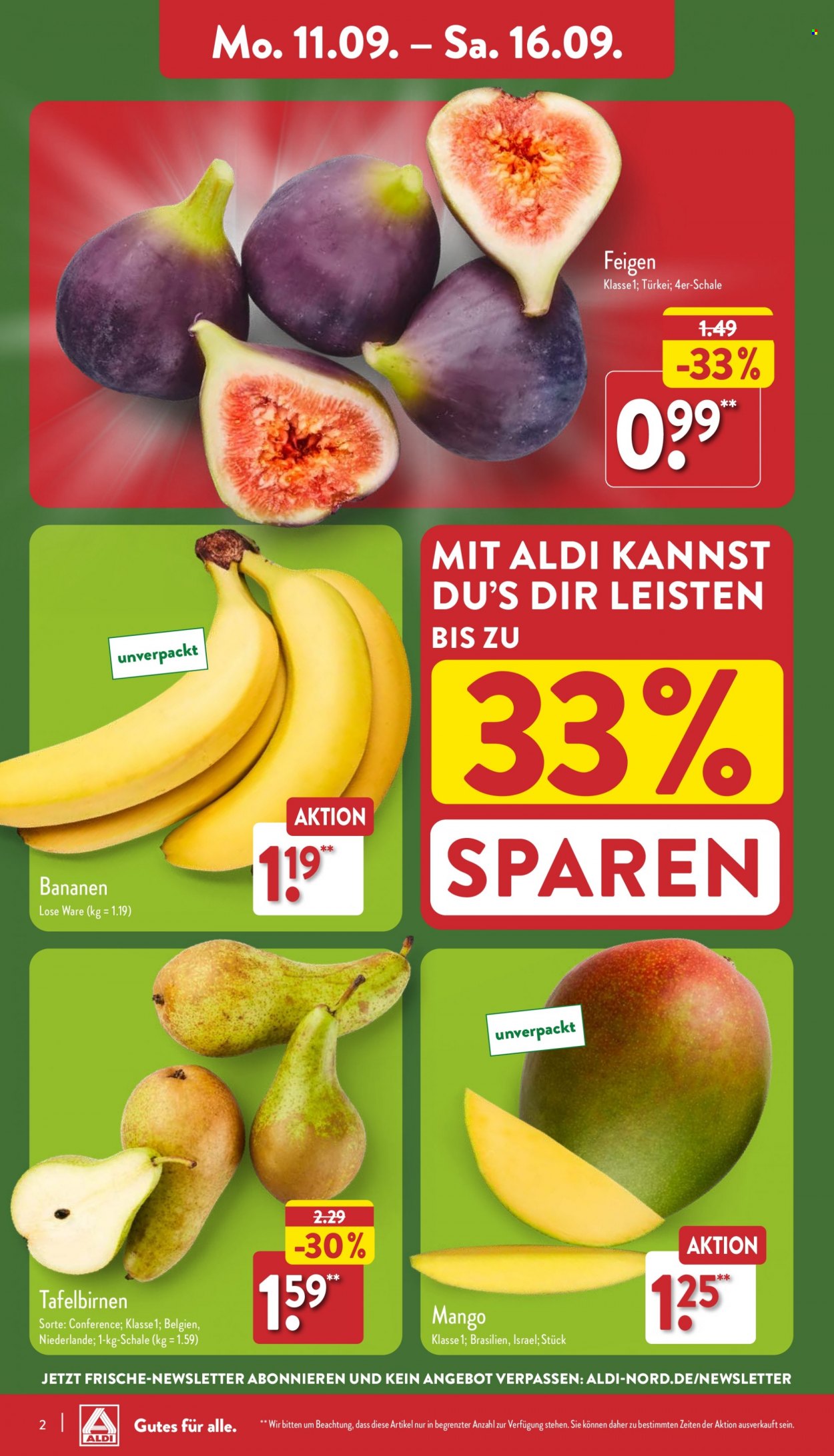 ALDI Nord Prospekte  - 11.09.2023 - 16.09.2023. Seite 2