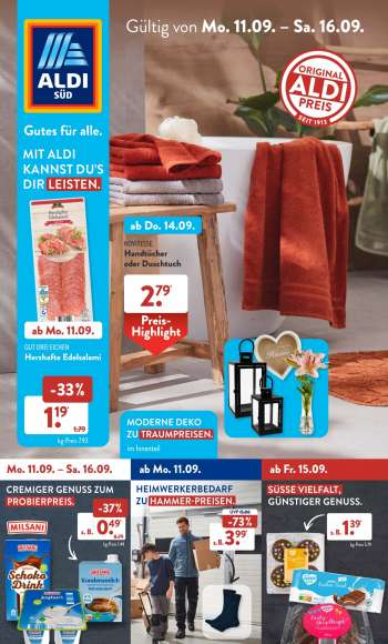 Prospekte ALDI SÜD - 11.09.2023 - 16.09.2023.