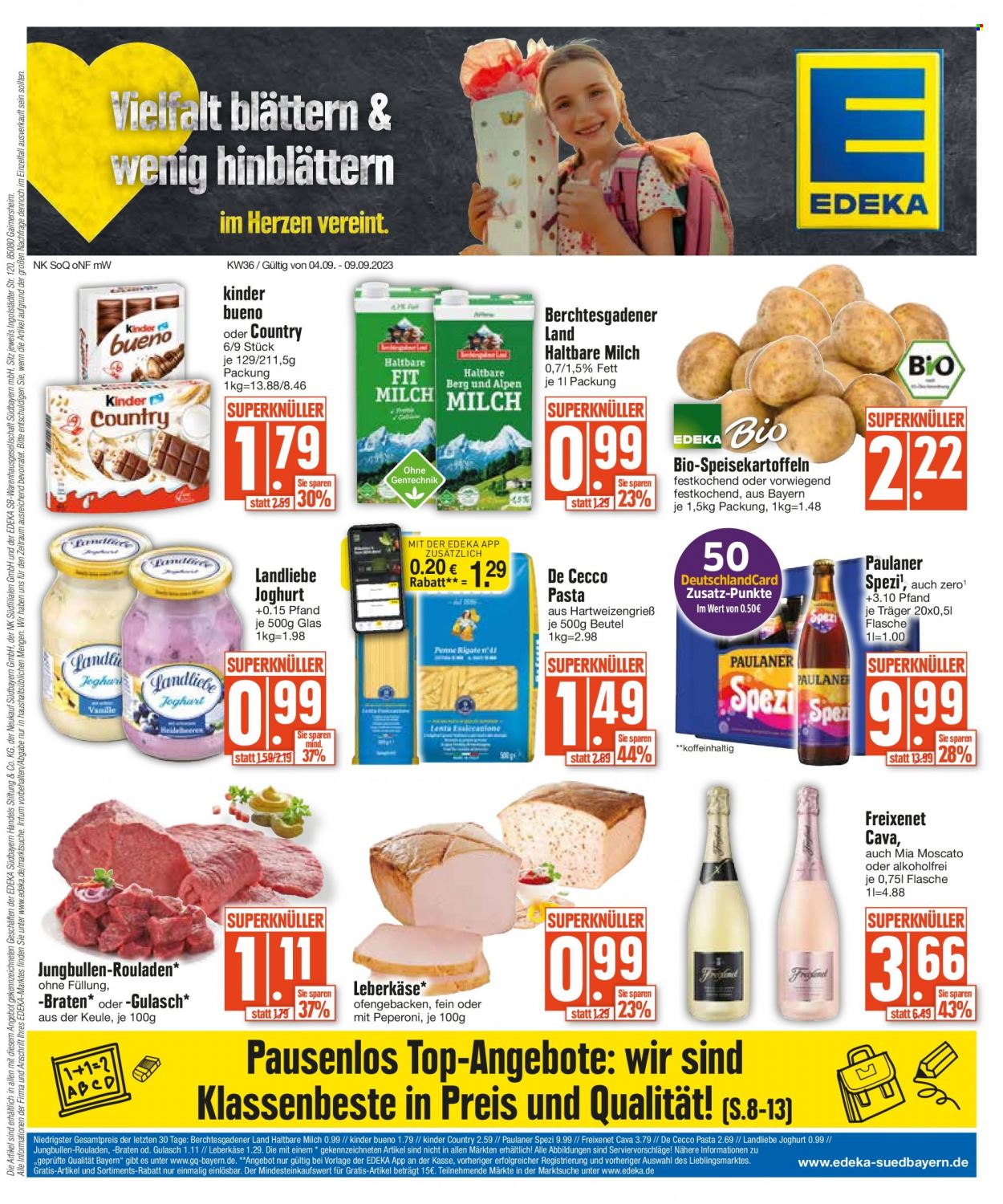 Edeka Prospekte  - 4.09.2023 - 9.09.2023. Seite 1