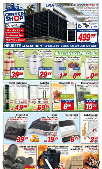 Prospekte CENTERSHOP - 4.09.2023 - 9.09.2023.