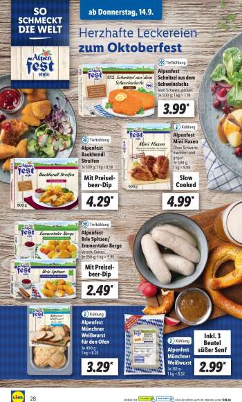 thumbnail - Alpenfest Backhendl Streifen Je 500 g; 1 kg = 8.58